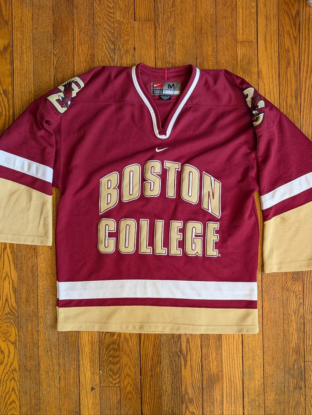 Vintage Y2k Boston College Nike Ice Hockey Jersey